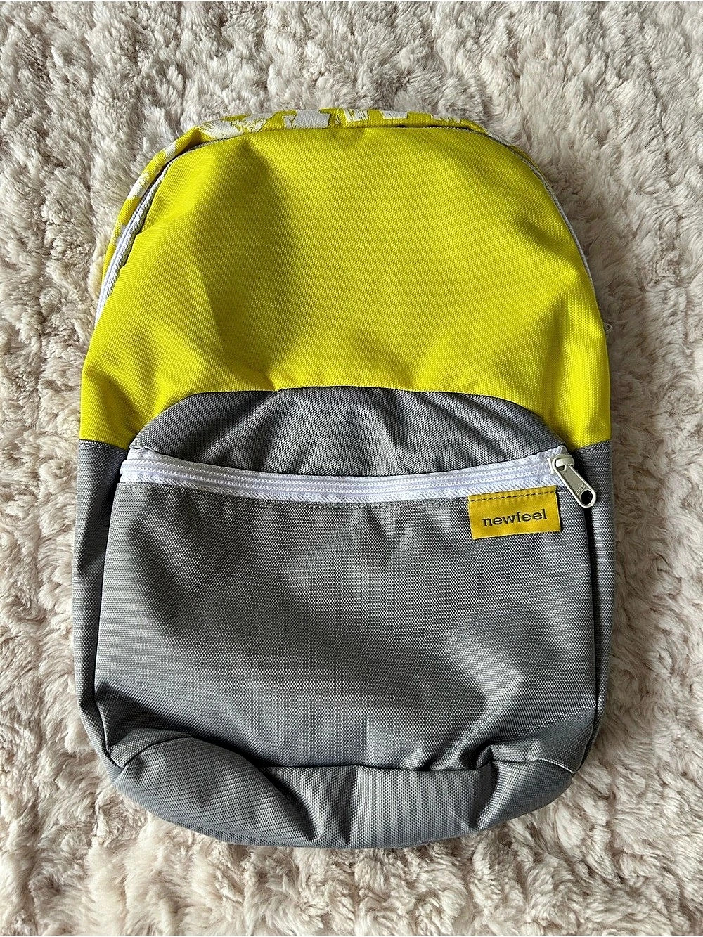 Free with purchase - Kids Backpack in Gray & Yellow - New